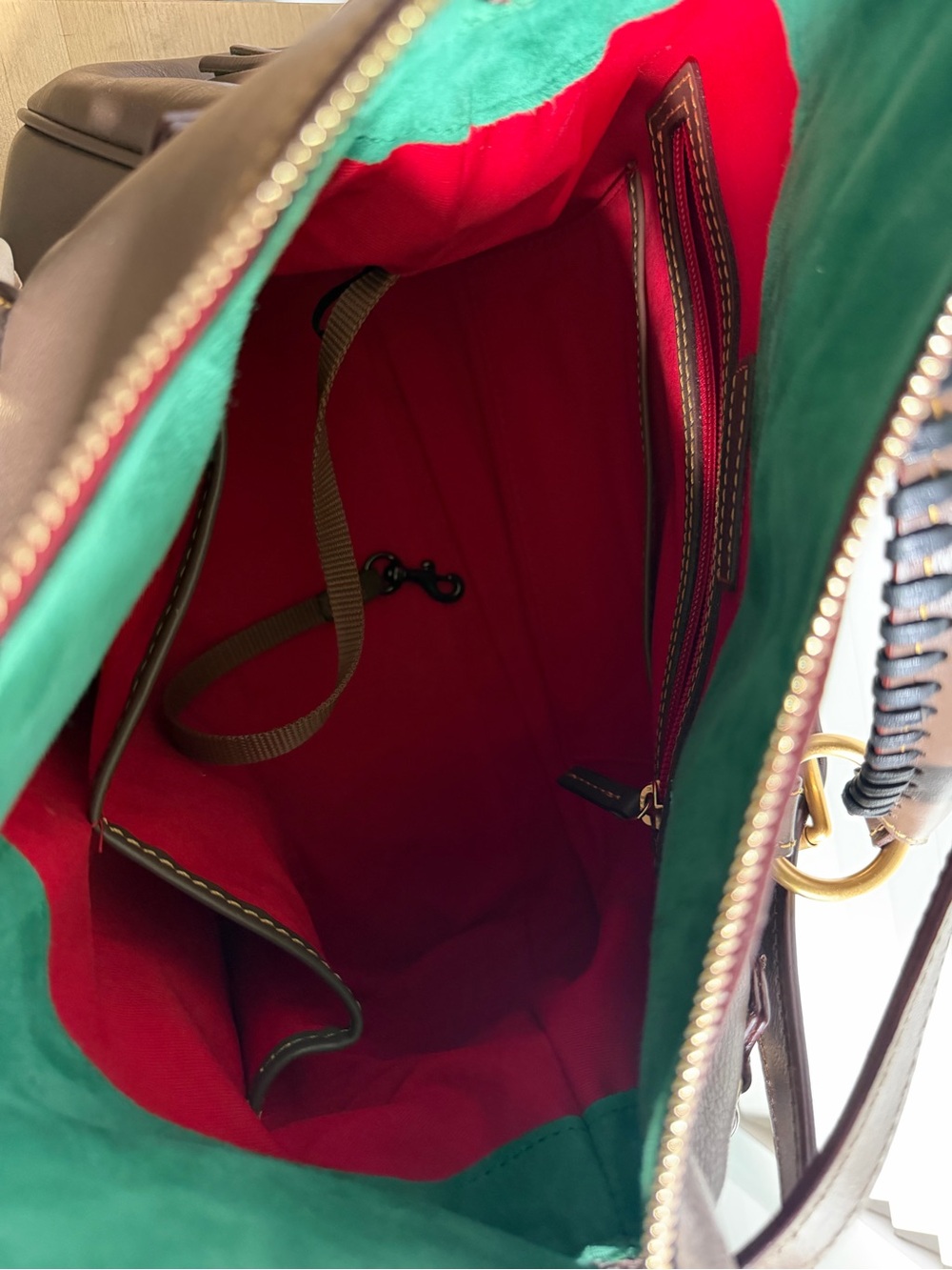 Dooney & Bourke Florentine Satchel, Large in Elephant (hard to find color!) - Picture 6 of 7